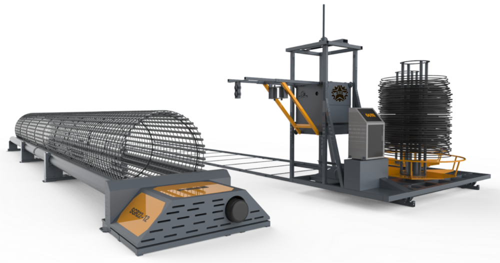 Станки для навивки арматурных каркасов, модели SGR и SGH: минимально возможный радиус каркаса уменьшен!